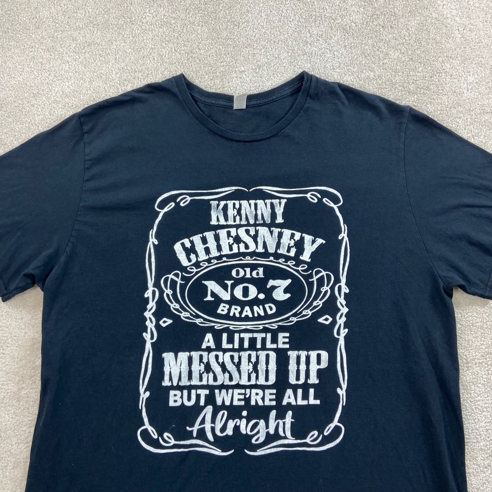 Kenny Chesney T-Shirt Mens 2XL Black 2024 Sun Goes Down Tour
